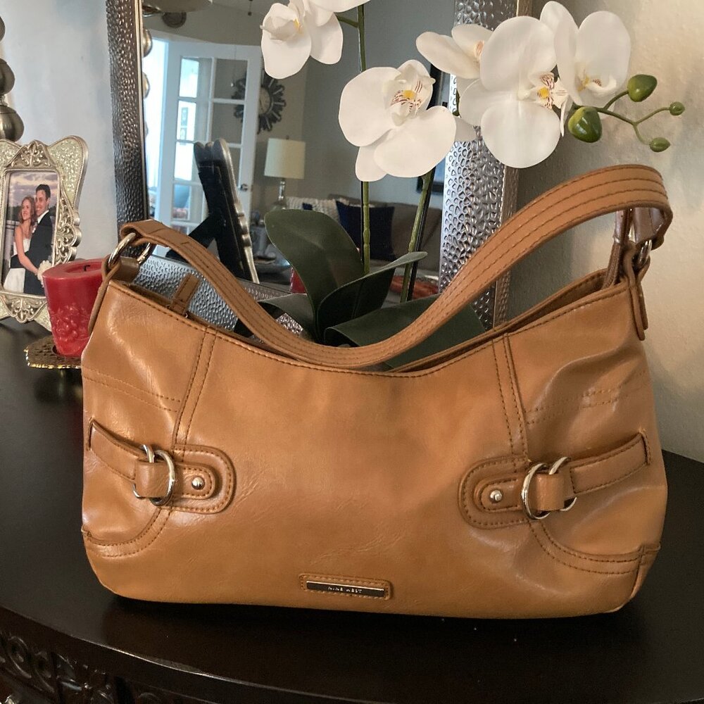 Nine West  Camel Tan East West Style Short Shoulder Style Handbag